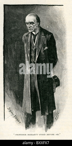 Sherlock Holmes; 'Professor Moriarty stood before me.'; July to December 1893 Stock Photo