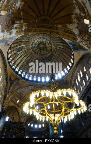 ISTANBUL, Turkey — Ornate avize (Turkish chandeliers) hang from the ...