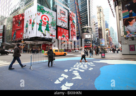 Ann Taylor LOFT Headquarters at Times Square, Christmas 2010 Stock