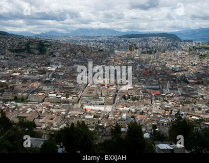 Ecuador. Quito. Historic center and modern city. Stock Photo