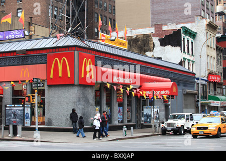 McDonald's restaurant in Chinatown, New York city, 2010 Stock Photo