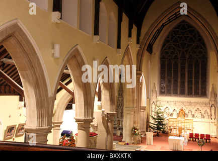 interior of St Joseph's Roman Catholic Church, Carrickmacross, Co. Monaghan, Ireland Stock Photo