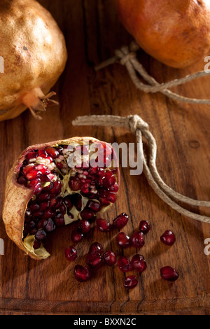 Pomegranate with Seeds Stock Photo