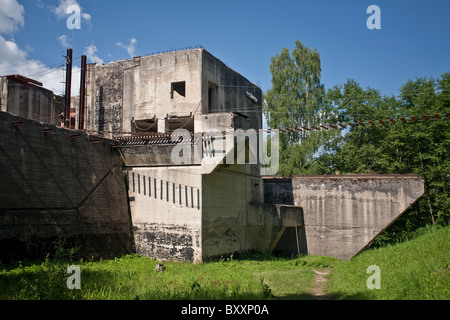 Masurian Canal, lock Lesniewo Gorne, Poland Stock Photo