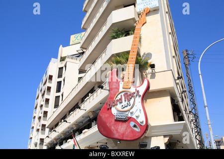 Hard Rock Cafe Corniche Beirut Lebanon Stock Photo