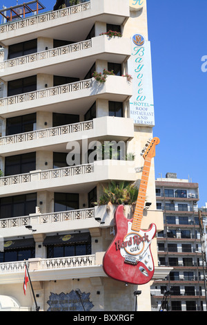 Hard Rock Cafe Corniche Beirut Lebanon Stock Photo