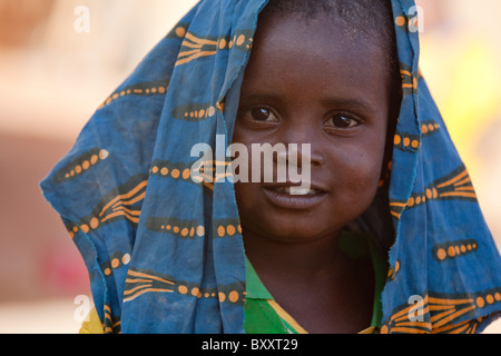 Fulani girl in the town of Djibo in northern Burkina Faso Stock Photo