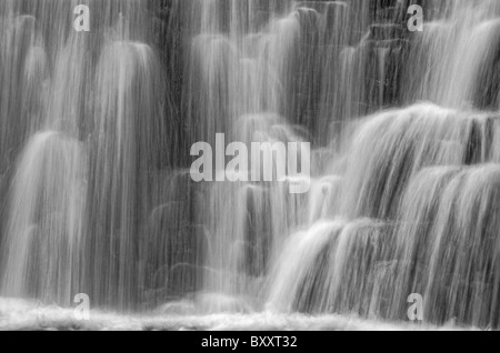 Close up of Falling Foss waterfall in Sneaton Forest in the North York Moors. Stock Photo