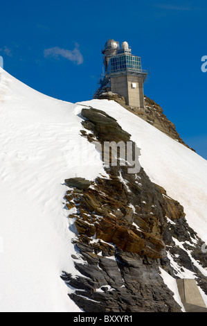 Jungfraujoch Sphinx observatory - Bernese Oberland Alps - Switzerland Stock Photo