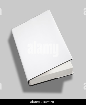 Blank book open cover white w clipping path Stock Photo