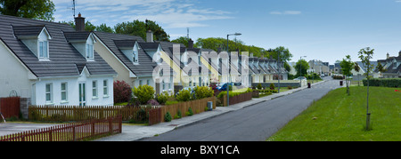 New build houses new development in County Cork, Ireland. EU funds led to 'Celtic tiger' investment in the Republic Stock Photo