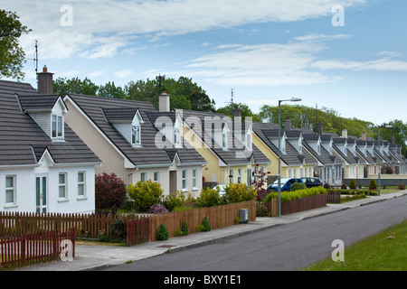 New build houses new development in County Cork, Ireland. EU funds led to 'Celtic tiger' investment in the Republic Stock Photo