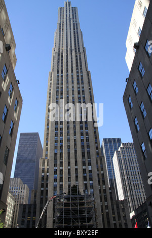 The Chrysler Building in New York, an Art Deco skyscraper in New York City. Stock Photo