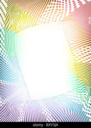 vivid abstract rainbow frame. illustration Stock Photo