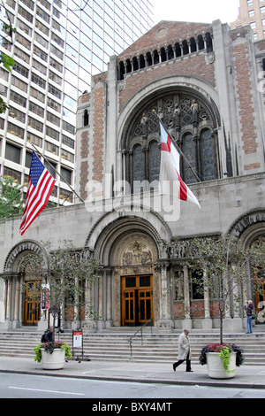 St or Saint Bartholomew's Church on Park Avenue in New York, America Stock Photo