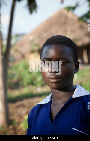 Teenage girl in a rural village in Amuria, Uganda, East Africa.