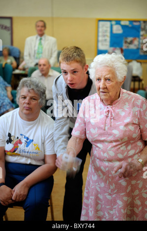 The Brookside Day Centre in Tenbury Wells, Worcestershire where Leominster & District Age Concern have introduced Nintendo Wii S Stock Photo