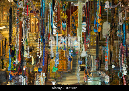 Decoration of an antique shop in Isfahan Grand Bazaar, Iran. Stock Photo