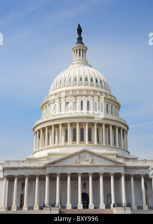 Capitol hill building dome closeup in Washington DC Stock Photo