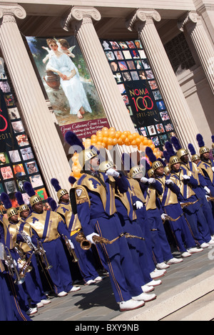 St. Augustine marching band in a Mardi Gras parade, New Orleans, LA ...