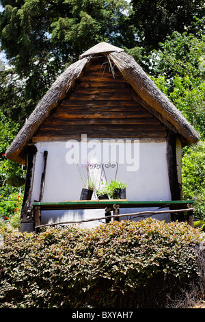 Thatch barracks at Fort Nottingham, Midlands, KwaZulu Natal, South Africa. Stock Photo