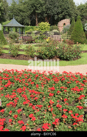 Bridgemere Nursery & Garden World. Summer view of Bridgemere’s show gardens. Stock Photo