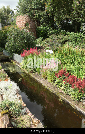 Bridgemere Nursery & Garden World. Summer view of Bridgemere’s show gardens. Stock Photo