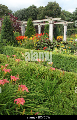 Bridgemere Nursery & Garden World. Summer view of Bridgemere’s show gardens. Stock Photo