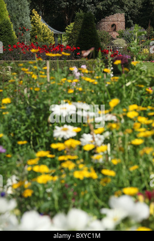 Bridgemere Nursery & Garden World. Summer view of Bridgemere’s show gardens. Stock Photo