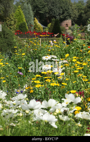 Bridgemere Nursery & Garden World. Summer view of Bridgemere’s show gardens. Stock Photo