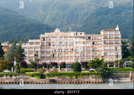 Grand Hotel Bristol town of Stresa Lago Maggiore Italy Stock Photo