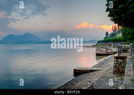 The old port of Stresa on Lake Maggiore Italy Stock Photo