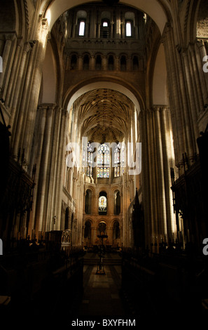 The vaulted ceiling in Norwich Cathedral, Norwich, England Stock Photo