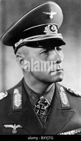 ERWIN ROMMEL (1891-1944)  WW2 German Field Marshall Stock Photo