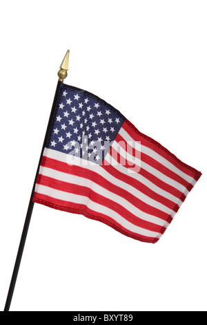 United States of America flag on white background Stock Photo