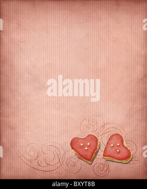 Sweet hearts background Stock Photo