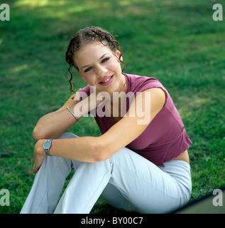 Comedian and actor Francesca Martinez. She has cerebral palsy but prefers to refer to herself as wobbly. Stock Photo
