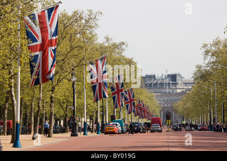 The Mall looking towards Admiralty Arch Stock Photo