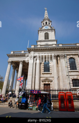 St Martin in the Fields church in Trafalgar Square Stock Photo