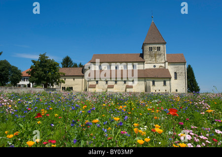 St George Church, Oberzell, Reichenau Island, Lake Constance, Baden-Wuerttemberg, Germany Stock Photo