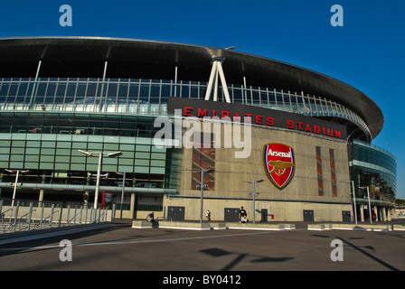 The Emirates Stadium in Ashburton Grove, north London  is the home of Arsenal Football Club. The stadium opened in July 2006. Stock Photo