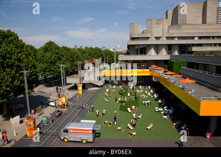 The National Theatre on the South Bank Stock Photo