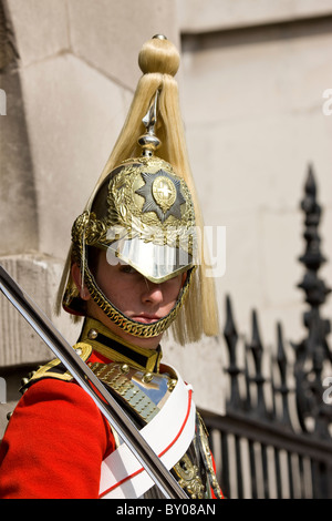 Horse Guard in Whitehall opposite the Banqueting House Stock Photo