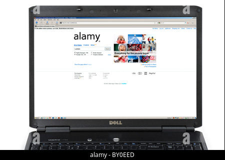 Searching for images online on the Alamy stock photo library website, UK Stock Photo