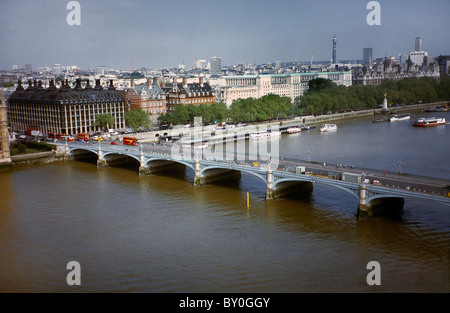 London England Westminster Bridge Over River Thames Stock Photo