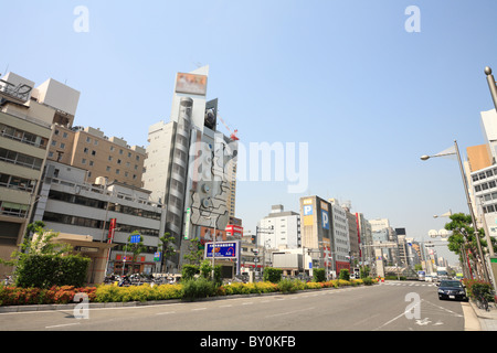 Nagahori Street, Osaka, Osaka, Japan Stock Photo