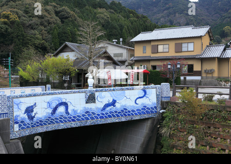 Nabeshimahan-kama Bridge, Imari, Saga, Japan Stock Photo