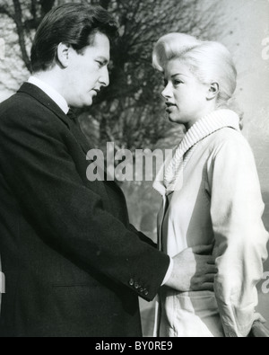 DIANA DORS English film actress with first husband Dennis Hamilton about 1955 Stock Photo