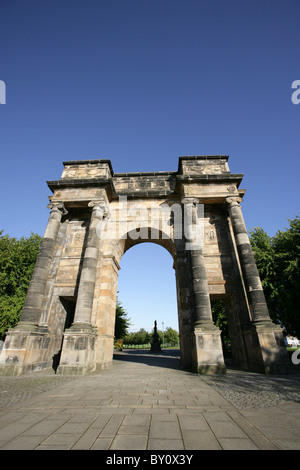 City of Glasgow, Scotland. The late 18th century, Robert and James Adam designed, McLennan Arch at Glasgow Green. Stock Photo