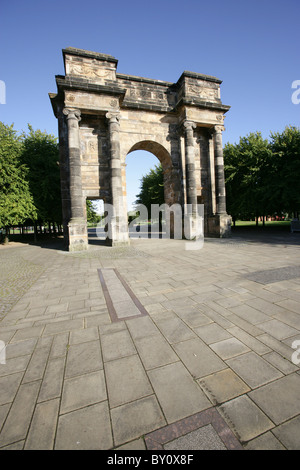 City of Glasgow, Scotland. The late 18th century, Robert and James Adam designed, McLennan Arch at Glasgow Green. Stock Photo